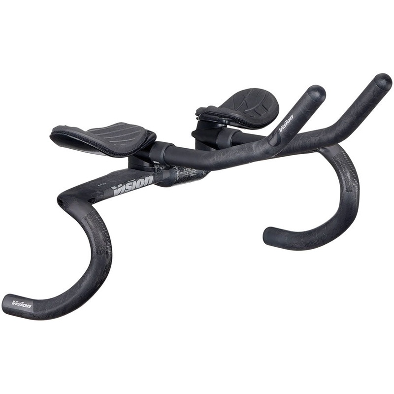Vision Metron 4D Flat M.A.S. Handlebar Extensions 31.8mm Clamp Diameter 420mm Width 290mm J-Bend Extensions  Carbon