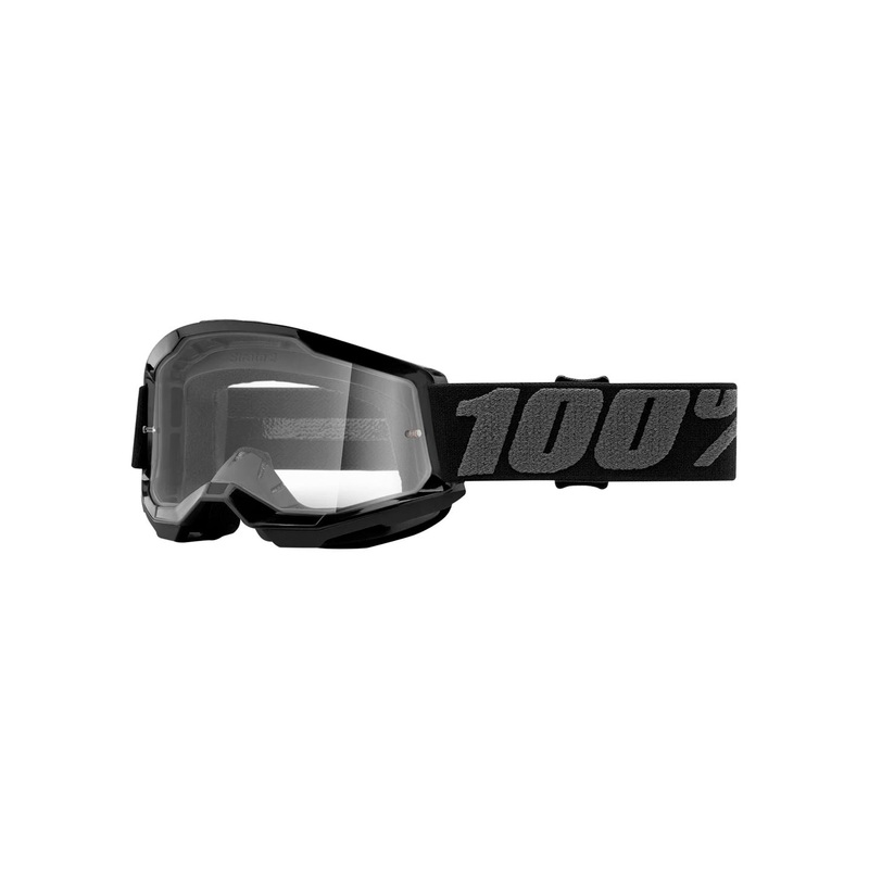 Eyewear 100% Strata 2 Youth Clear Lens Goggle Black