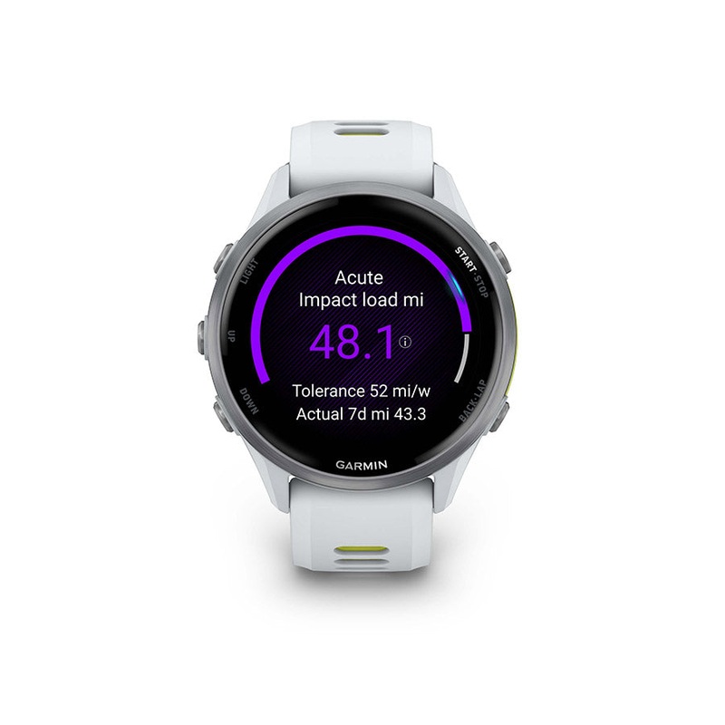 Garmin Forerunner 970 SmartWatch – Whitestone/Amp Yellow