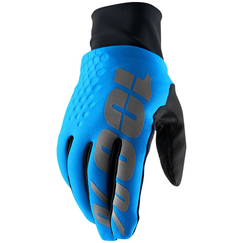 100% Hydromatic Brisker Gloves – Blue Full Finger Medium