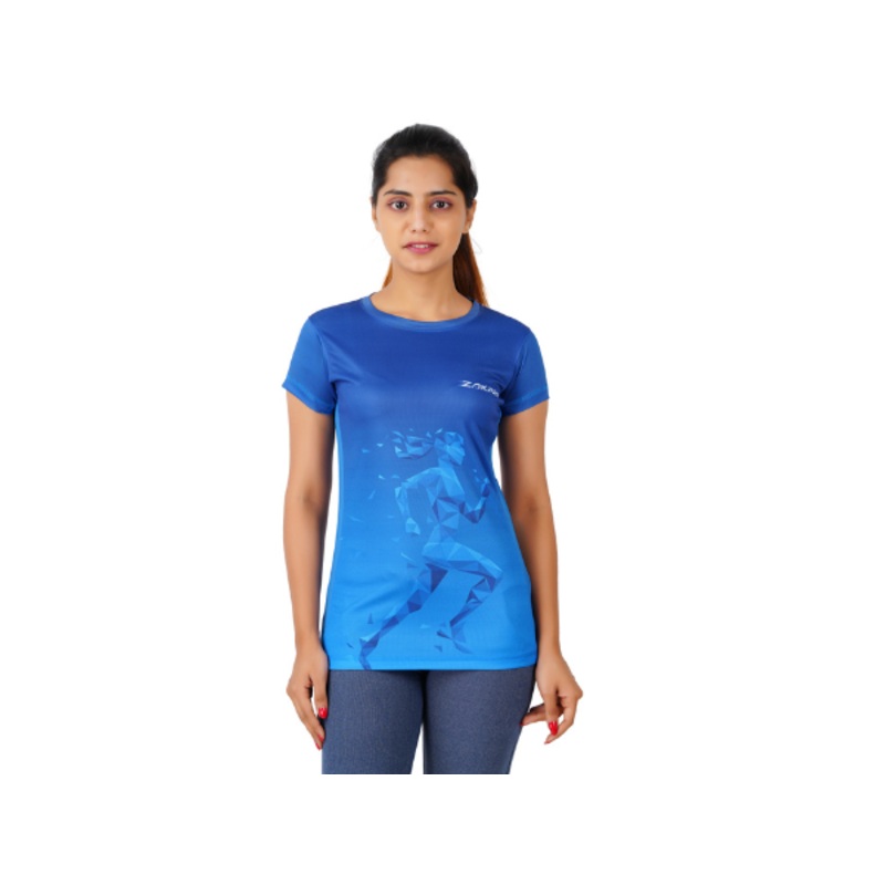 Zakpro Sports T-Shirt for Women – Bluish Run