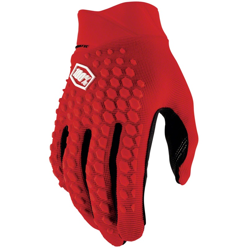 100% Geomatic Gloves – Red Full Finger Men’s Medium