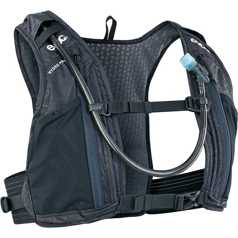EVOC Hydro Pro 1.5 + 1.5l Bladder Hydration Vest Volume: 1.5L Bladder: Included (1.5L) Black