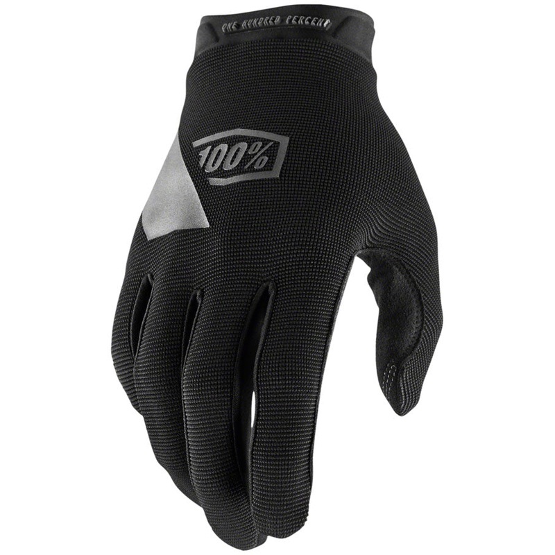 100% Ridecamp Gloves – Black Full Finger Women’s Medium