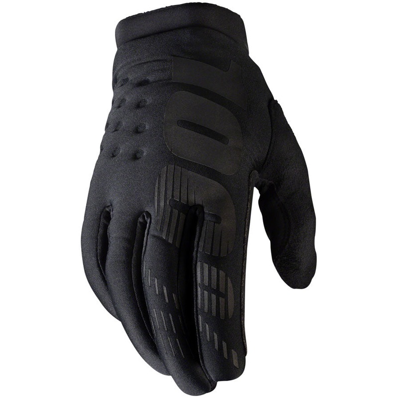 100% Brisker Gloves – Black Men’s 2X-Large