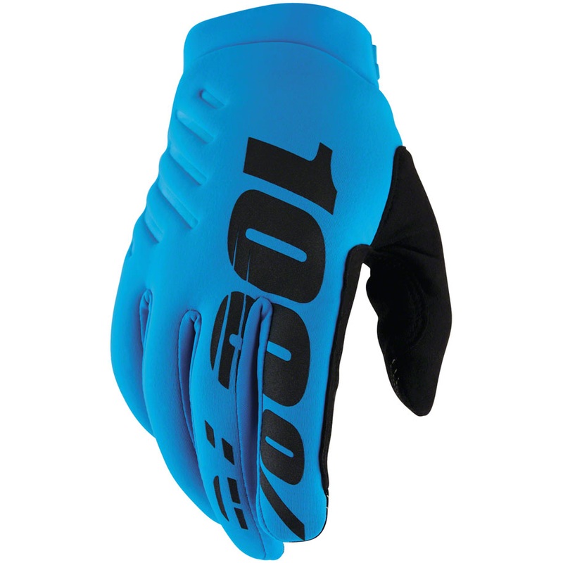 100% Brisker Gloves – Turquoise Full Finger Men’s Medium