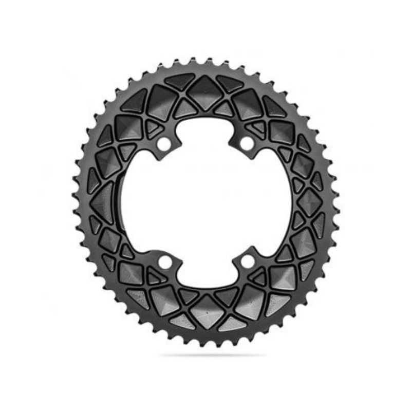 Absolute Black Oval Road CR 2X 110/4 Shimano 9100-52T – Black