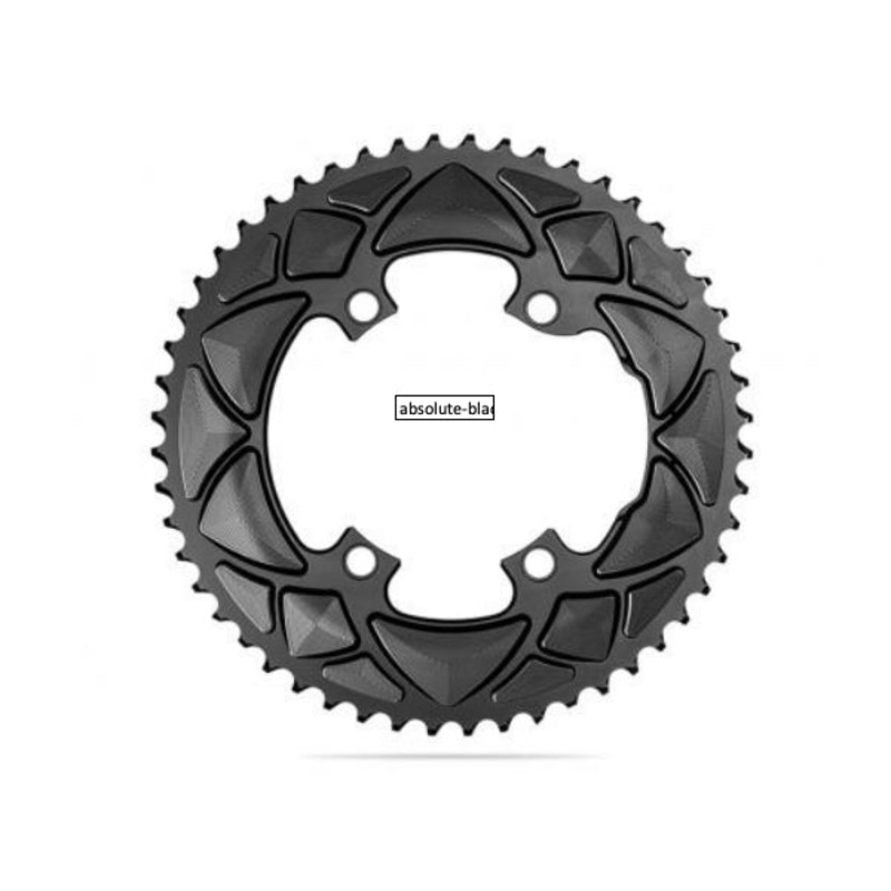 Absolute Black Round Road CR 2X 110/4 Shimano 9100 – 52T – Black