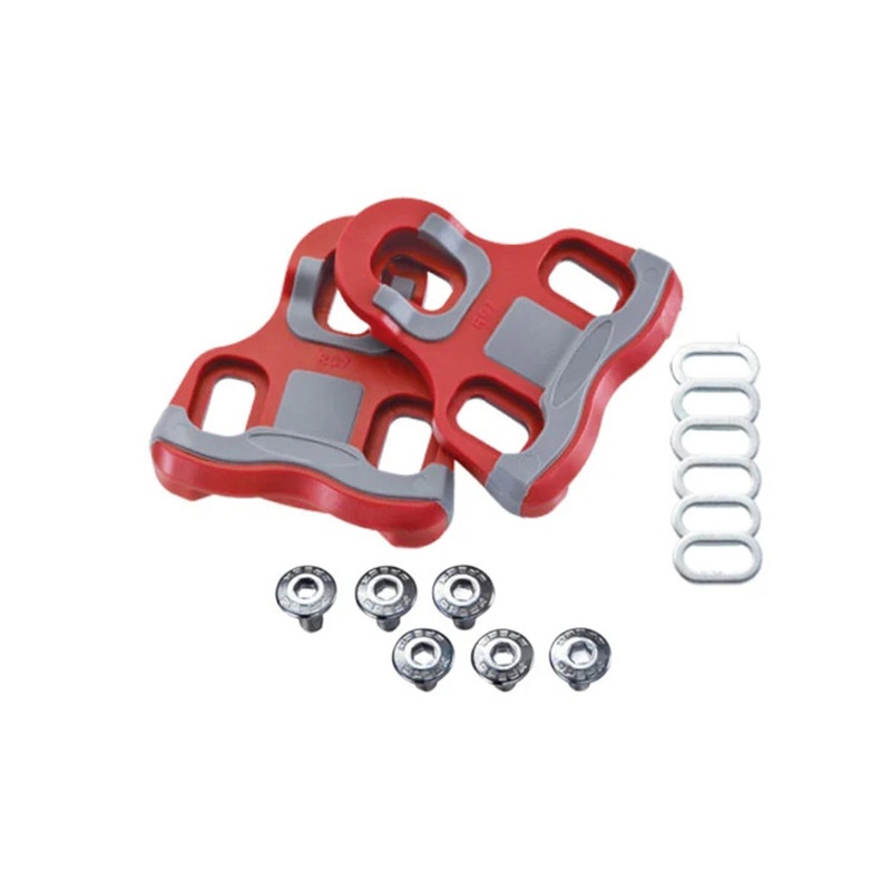 Xpedo Thrust 7 Cleat for Road Pedal (KEO Compatible) (6 Deg Float) – Red