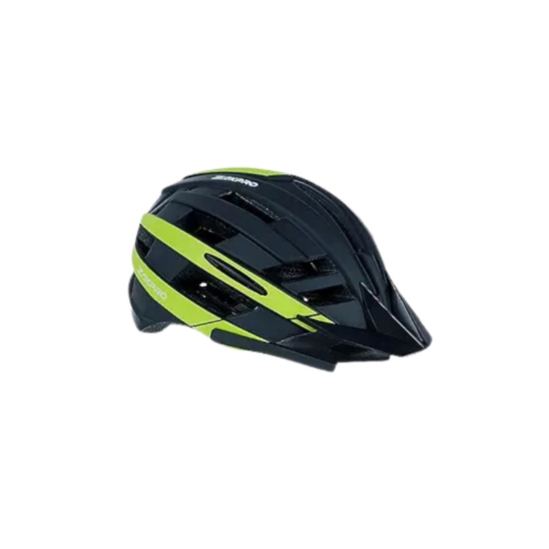 ZAKPRO MTB Inmold Cycling Helmet with rear LED flicker lights  Uphill series (Black-large)