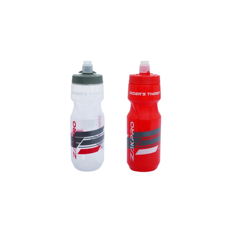 ZAKPRO Rider’s Thrist Cycling Water Bottles/Sports water bottles (Red and White Transparent Combo)