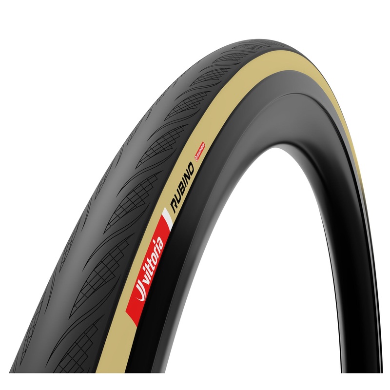 Vittoria Rubino V Tire – 700 x 30 Tubeless Folding BLK/Tan 1C Graphene + Silica G2.0