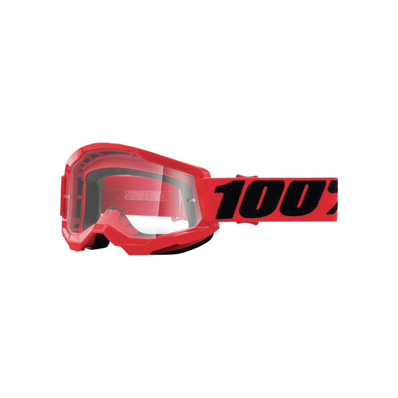 Eyewear 100% Strata 2 Clear Lens Goggle Red