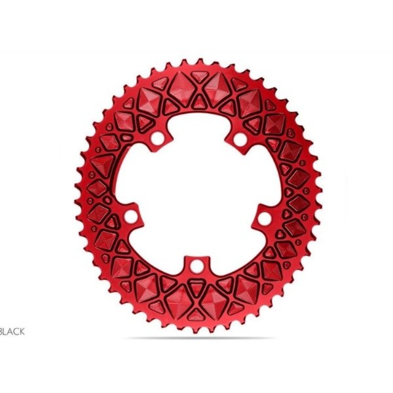 Absolute Black Oval Road CR 2X 110/5 Shimano 50T – Red