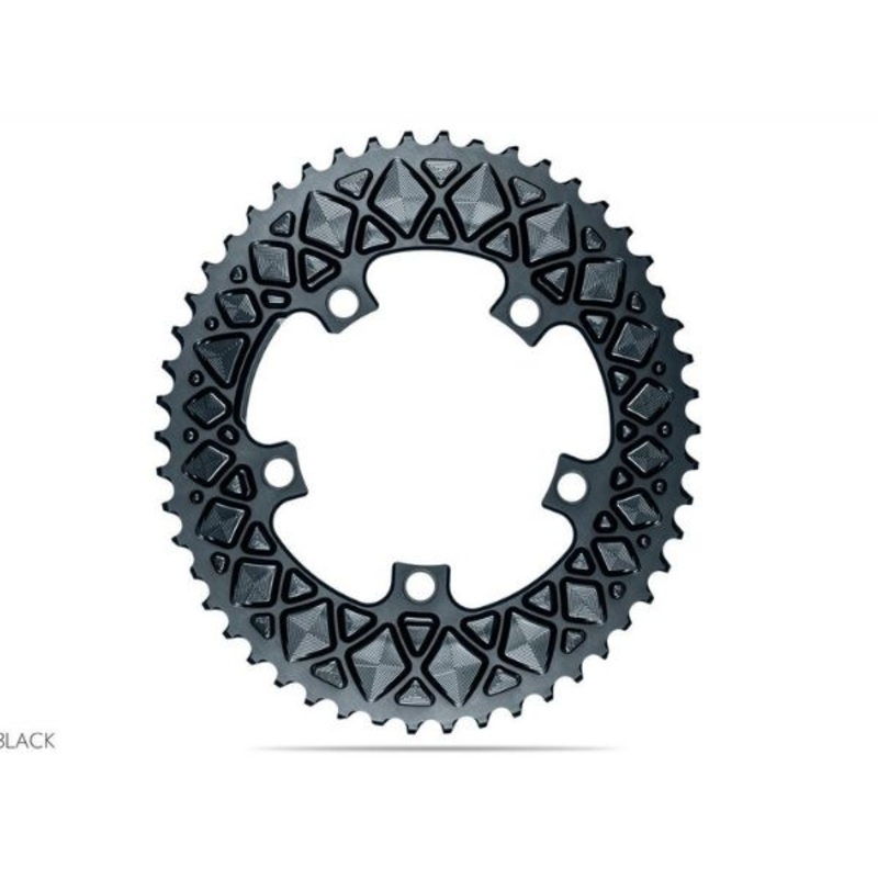 Absolute Black Oval Road CR 2X 110/5 Shimano 52T – Grey