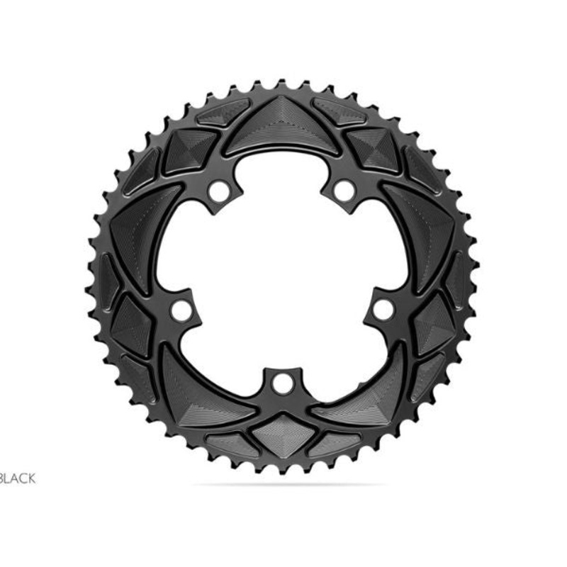 Absolute Black Round CR 2X 110/5 Shimano 52T – Grey