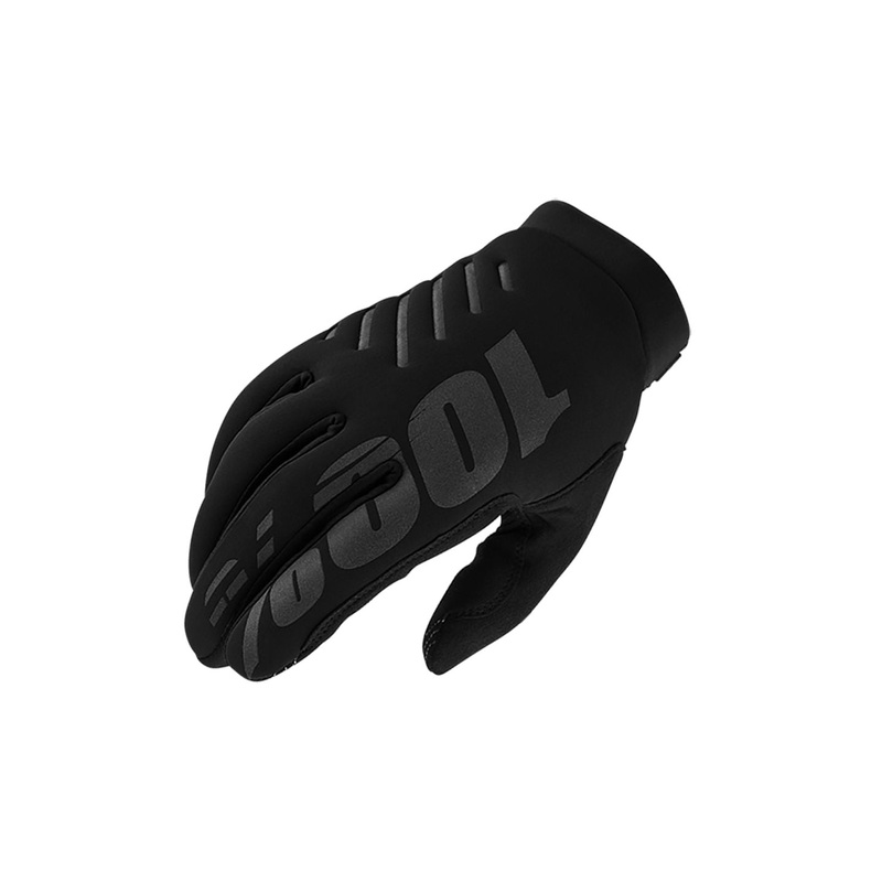 100% Brisker Gloves – Black Full Finger Women’s Medium