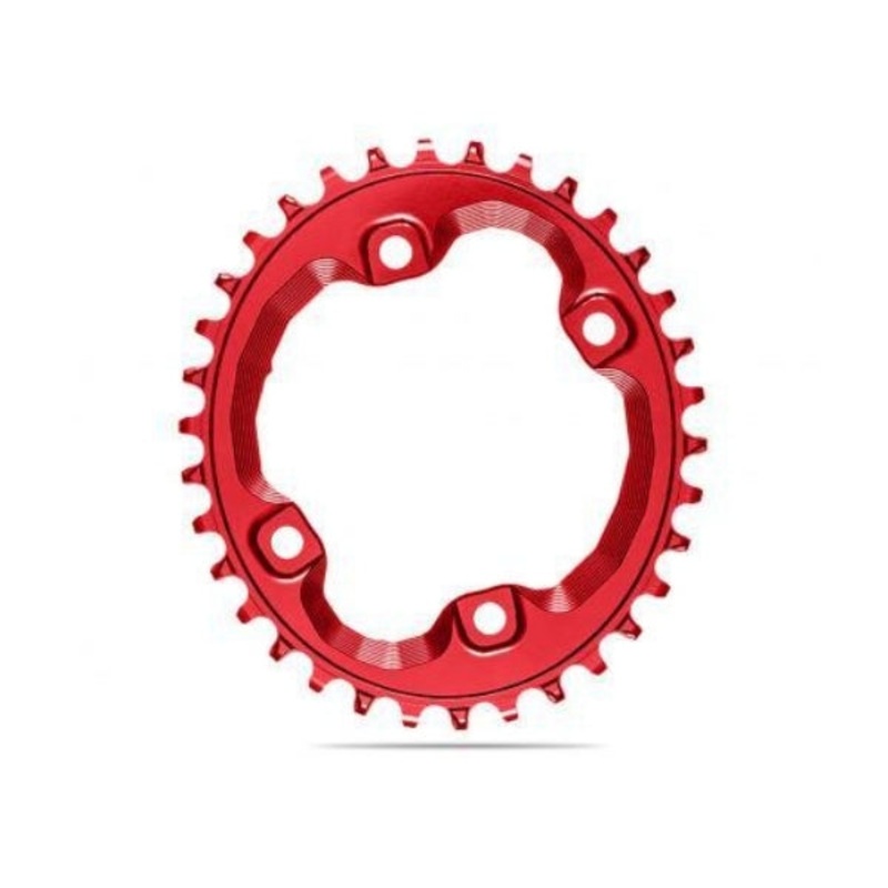 Absolute Black Oval MTB CR 1X 96BCD Shimano XT8000 32T – Red