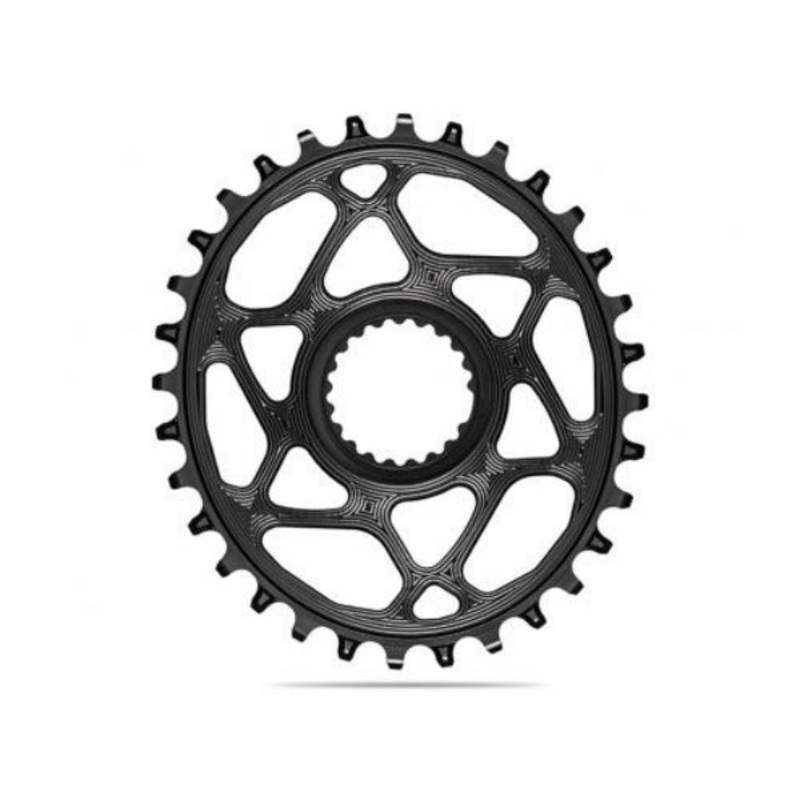 Absolute Black Oval MTB CR 1X Shimano Direct Mount HG+12SPD-30T – Black