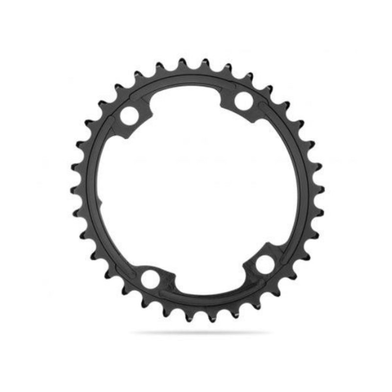 Absolute Black Oval Road CR 2X 110/4 Shimano 9100-36T – Black