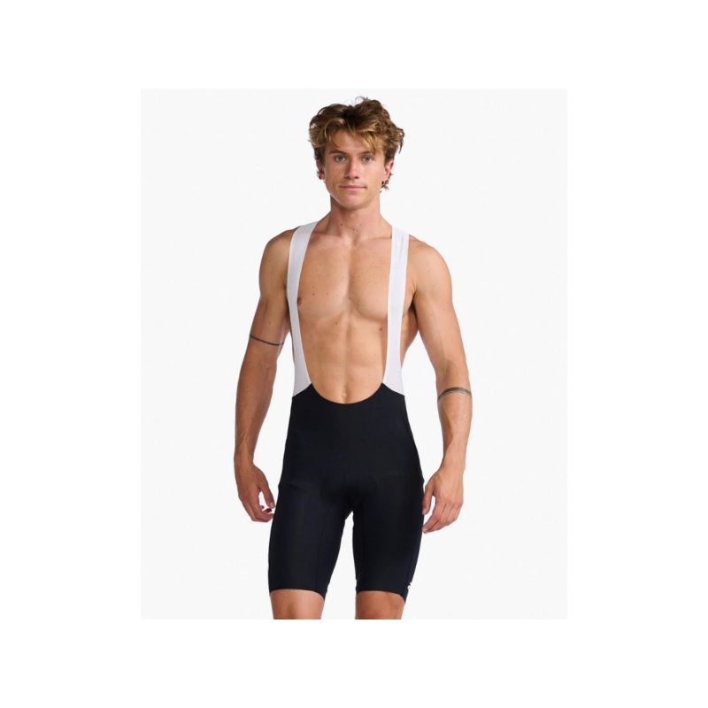 2XU Aero Cycle Bib Shorts – Black-White Reflective
