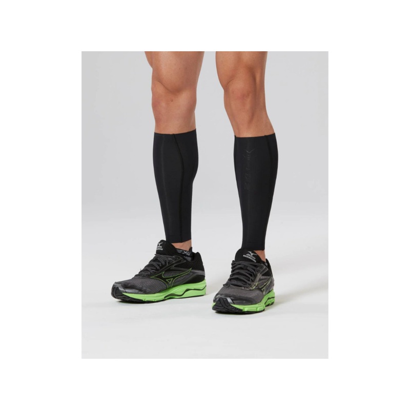 2XU Elite MCS Compression Calf Guards – Black-Nero