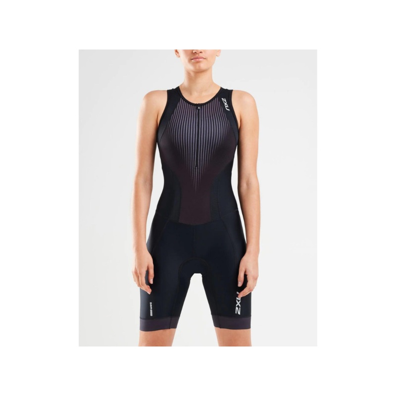 2XU Perform Front Zip Trisuit – Black-SDW