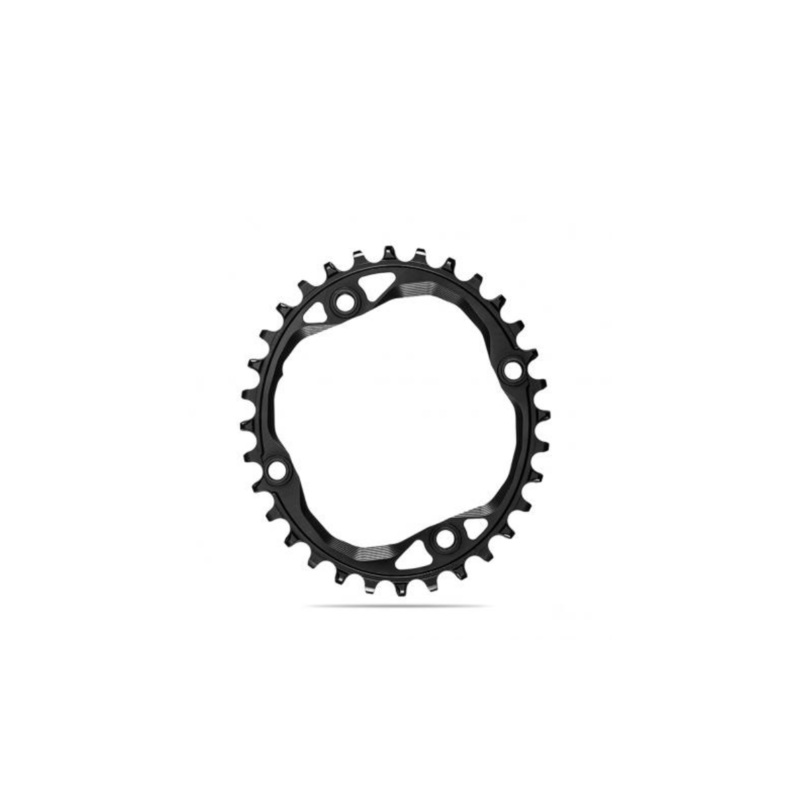 Absolute Black Oval MTB Chainring – 1X Shimano 104 BCD N/W (32T)-Black