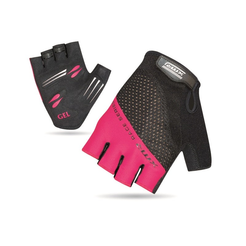 XMR Race Series Gel/Foam Gloves – Black/Light Pink