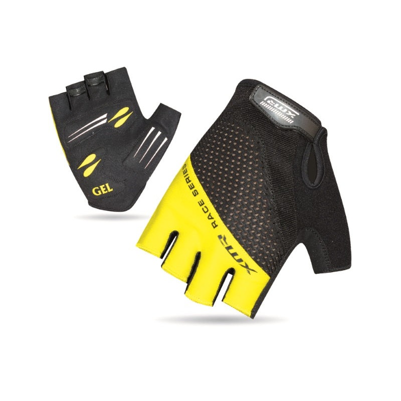 XMR Race Series Gel/Foam Gloves – Black/Yellow