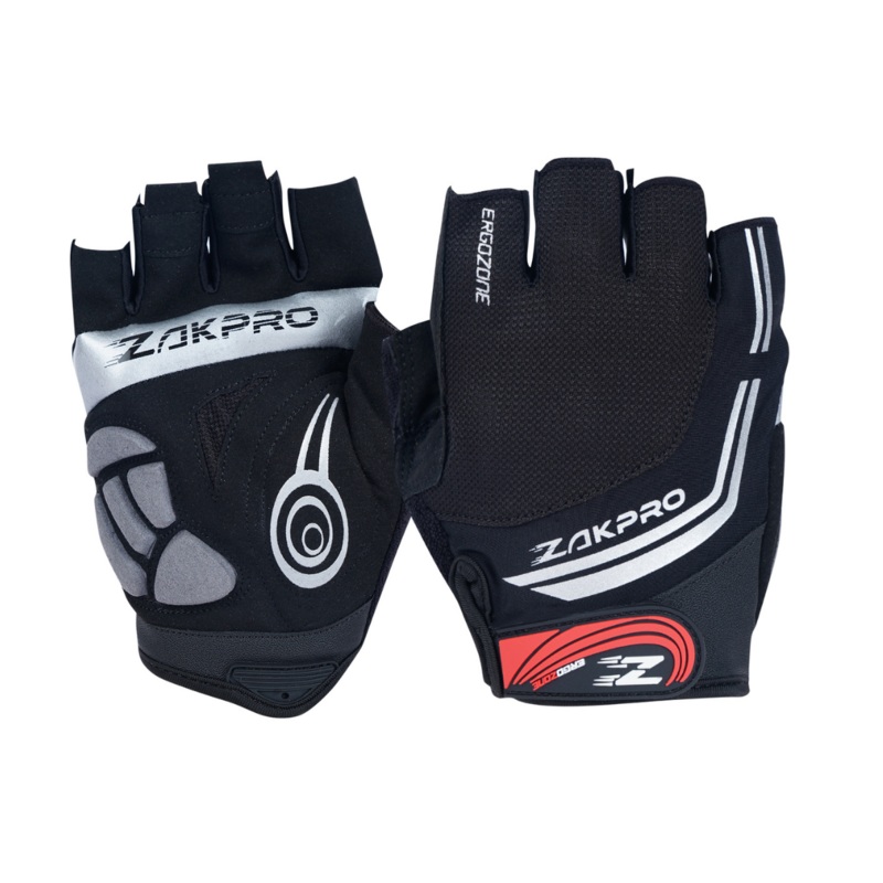 Zakpro Hybrid Cycling Gloves – Black