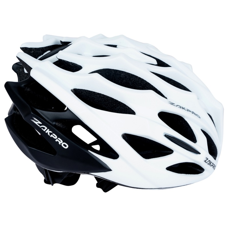 Zakpro Signature Series – Road Bike Helmet – White