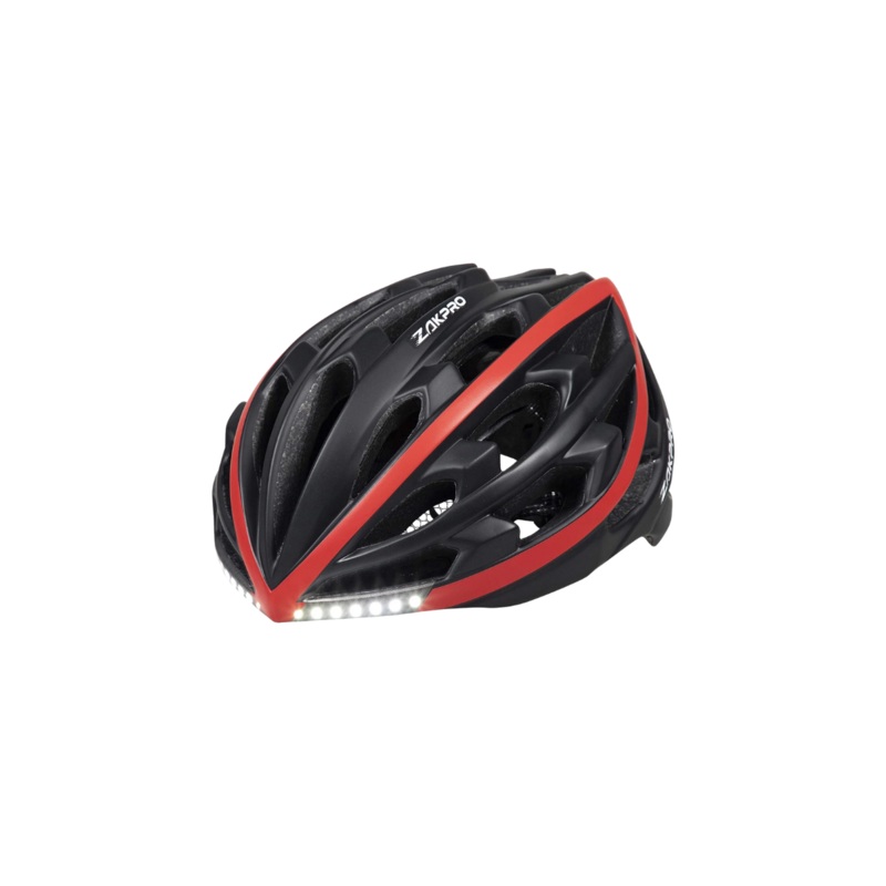 ZAKPRO Smart Turn Signal Cycling Helmet with Integrated Technology – Urban Series (Black-Medium