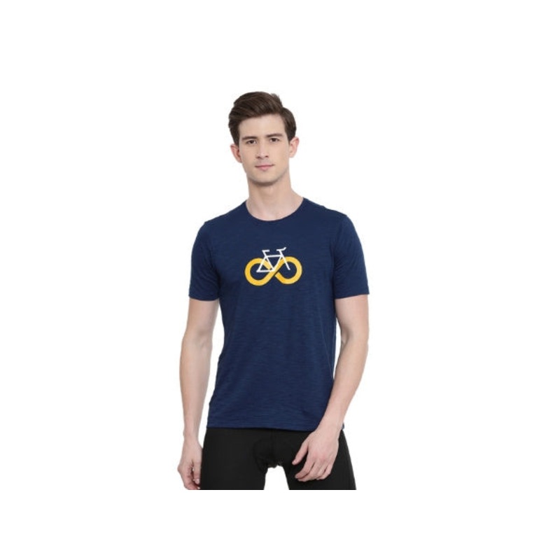 2Go Cycling Inspired T-Shirt Prussian Blue