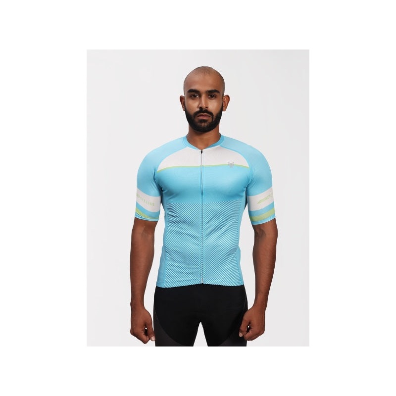 2Go Men Steel Blue Cycling Jersey