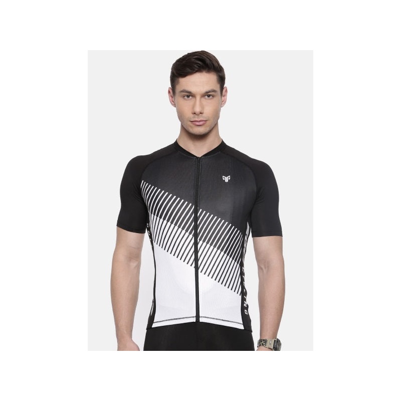 2Go Men White Cycling Jersey-Large