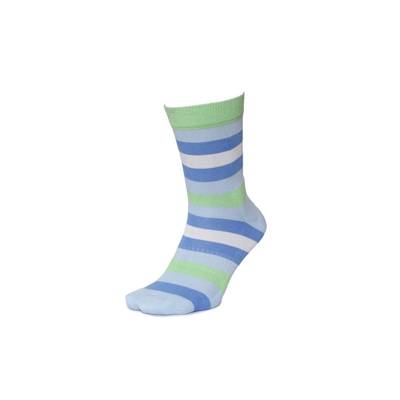 2Go Pull Up Length Cycling Socks – Blue/Green