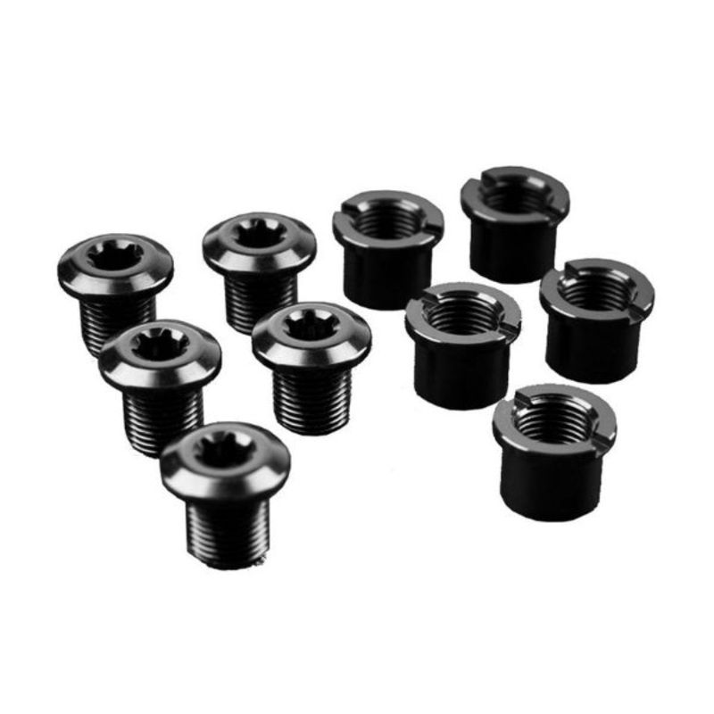 Absolute Black CR Bolts+Nuts (Set of 4 – Black) – Long