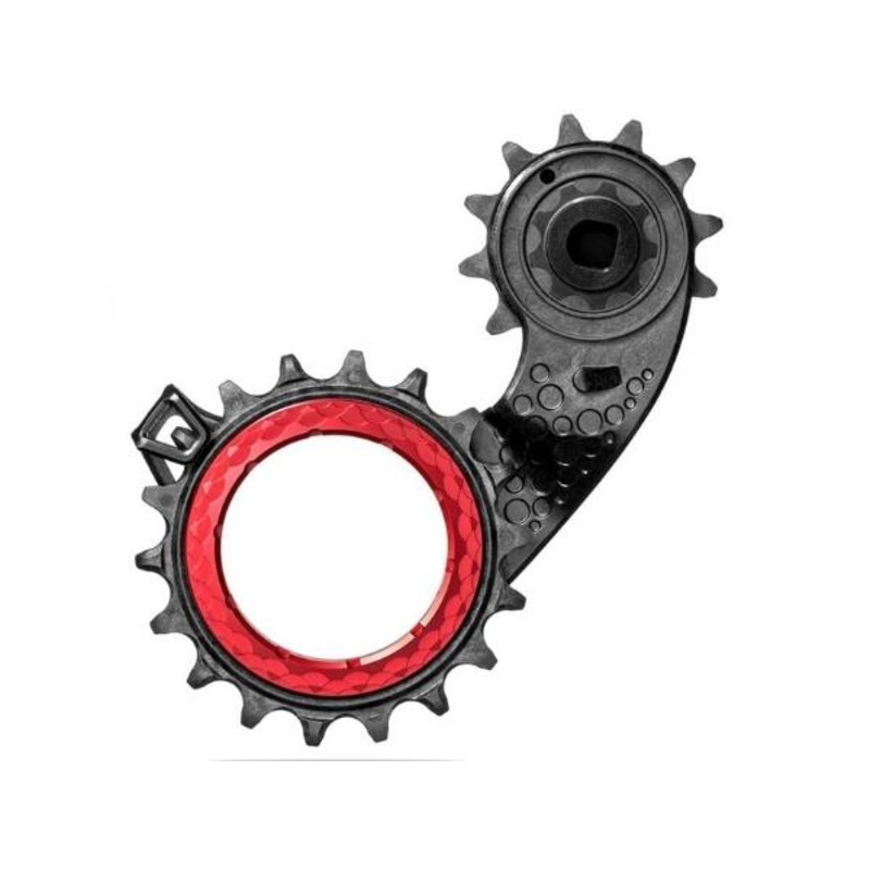 Absolute Black Hollowcage Carbon Pulley Cage – SRAM Etap – Red