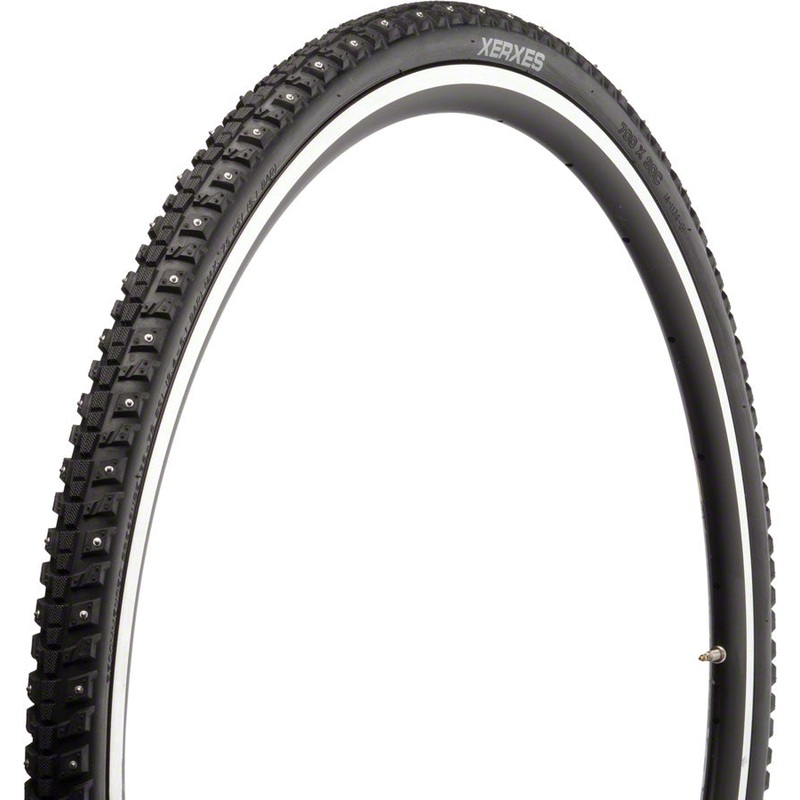 45NRTH Xerxes Tire – 700 x 30 Clincher Wire BLK 33 TPI 140 Carbide Steel Studs
