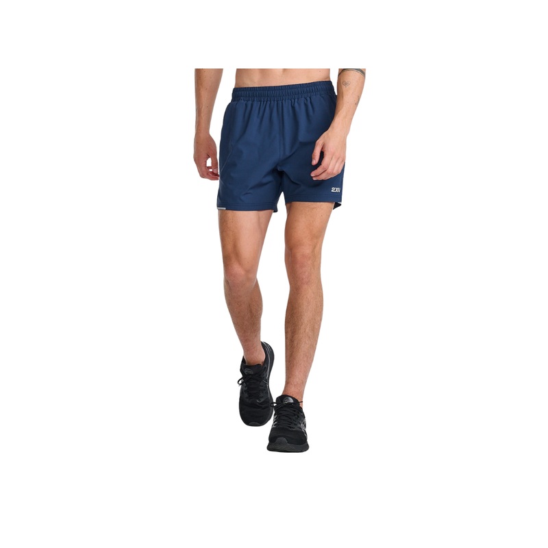 2XU Men Aero 5 inch Shorts Midnight/Surf