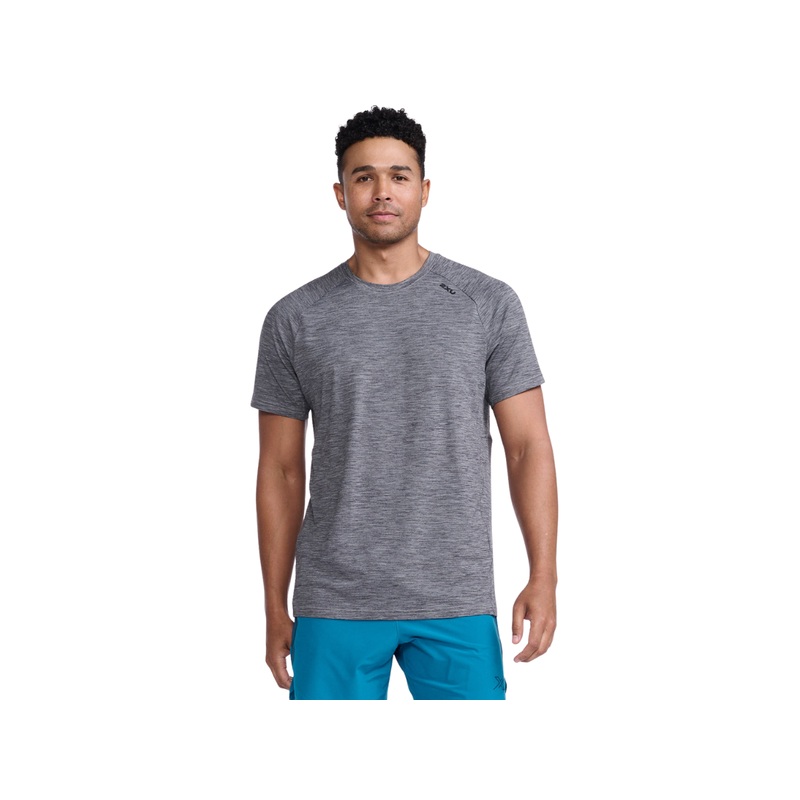 2XU Men Motion Tee Harbor Mist/Black