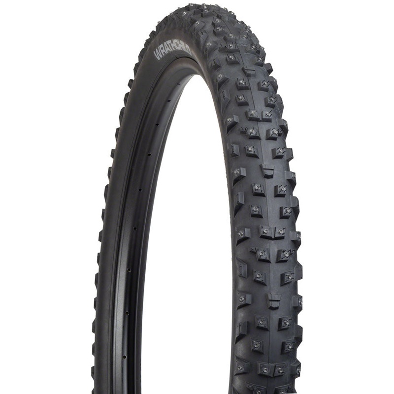 45NRTH Wrathchild Tire – 29 x 2.6 Tubeless Folding BLK 120 TPI 252 XL Concave Carbide Aluminum Studs