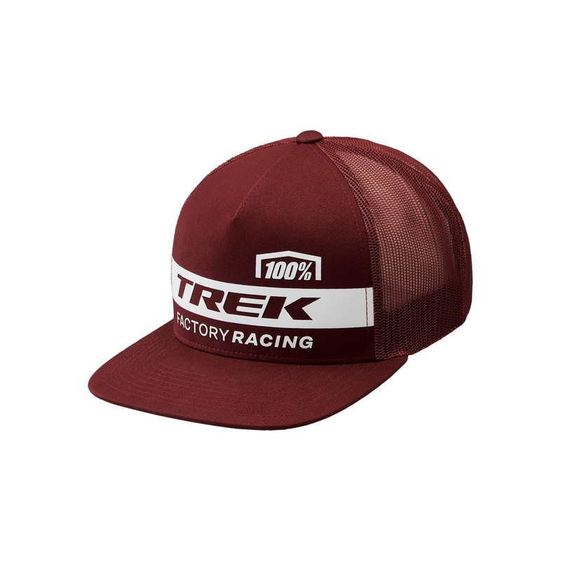 100 TFR Trucker Dark Red Headwear