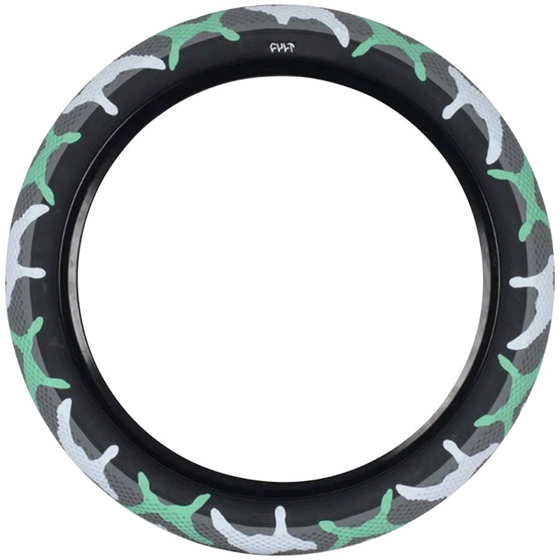 Cult X Vans Tire – 26 x 2.1 Clincher Wire Teal Camo/Black