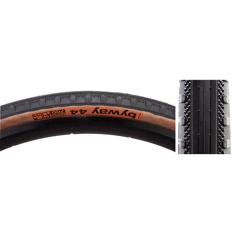 WTB Byway Tire – 700 x 44 TCS Tubeless Folding Black/Tan
