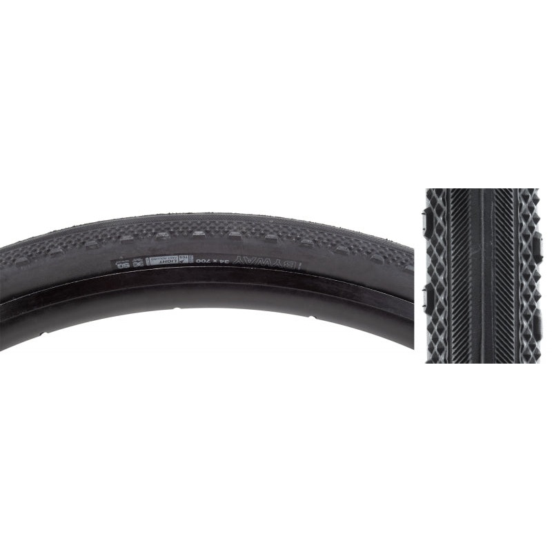 WTB Byway Tire – 700 x 34 TCS Tubeless Folding BLK Light/Fast Rolling Dual DNA SG2