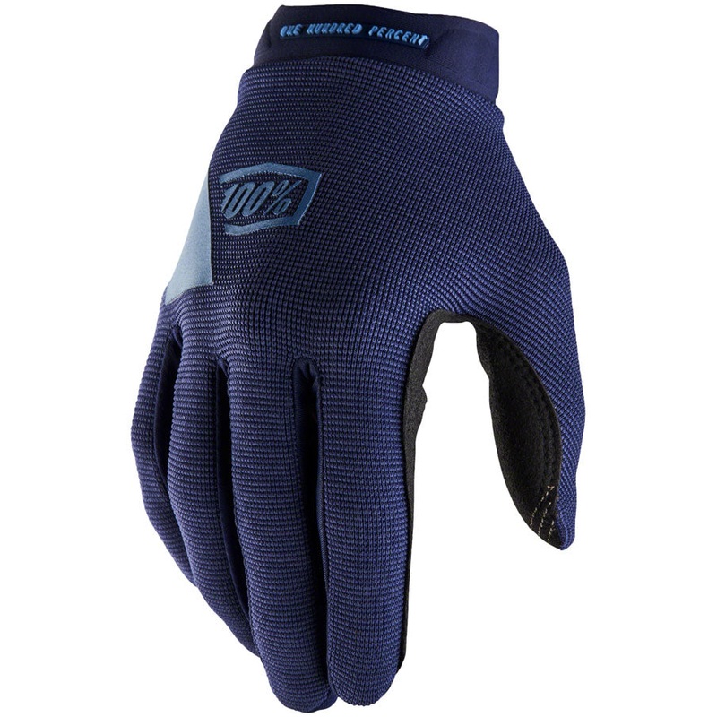 100% Ridecamp Gloves – Navy/Slate Blue Full Finger Small