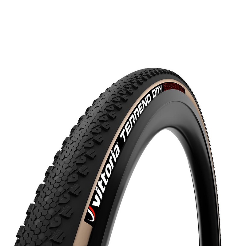 Vittoria Terreno Dry Tire – 700 x 47 Tubeless Folding Black/Tan 1C G2.0