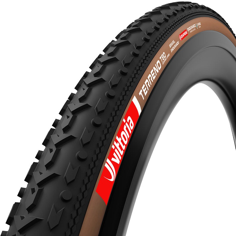 Vittoria Terreno T80 Coarse Loose Tire – 700 x 40 Tubeless Folding BLK/Brown Gravel Endurance Graphene G2.0